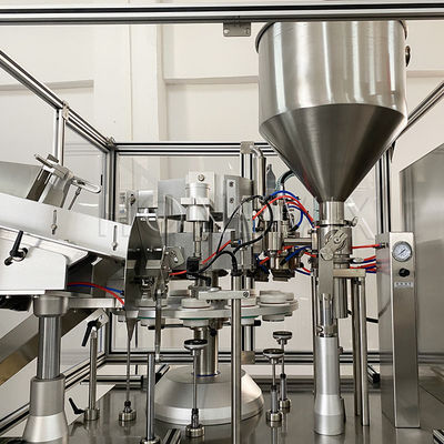 Machine de remplissage et d'étanchéité de tubes en plastique industriel 2 kW