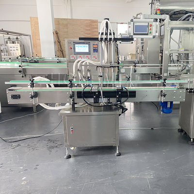 Machines automatiques de remplissage de bouteilles de liquide à 4 têtes