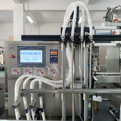 Machines automatiques de remplissage de bouteilles de liquide à 4 têtes