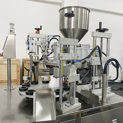Machine de remplissage et d'étanchéité de tubes en plastique à ultrasons rotatifs semi-automatique