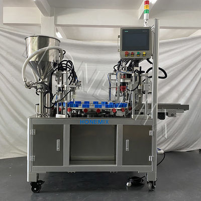 Toneur automatique à deux têtes Servo rotatif pour le remplissage de crème liquide