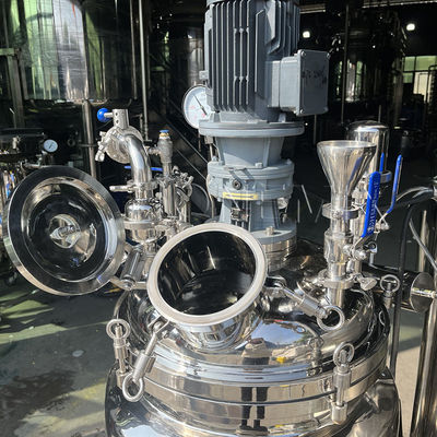 380V machine à mélanger à émulsifier sous vide réservoir d'homogénéisation type fixe