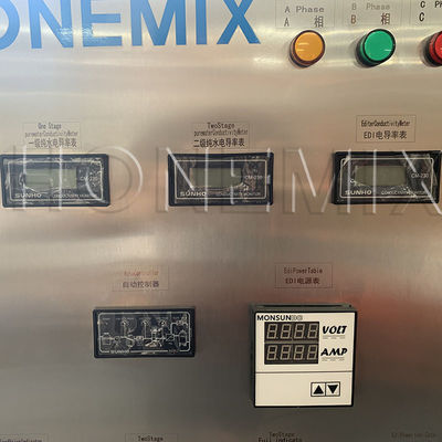 Installation de traitement de l'eau RO à deux étages Filtre de purification par osmose inverse 380V