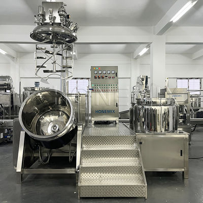 Un mélangeur de crème homogénéiseur à vide fixe, un mélangeur à double hélice hydraulique