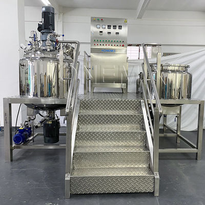 Mélangeur émulsifiant sous vide de précision 220V / 380V Machine de fabrication de crème corporelle