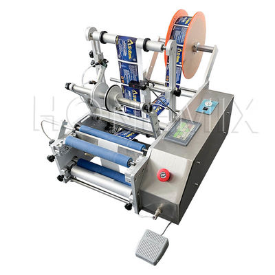 Petite machine à étiqueter des autocollants de table 100W semi-automatique précise