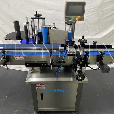 Machine d'étiquetage automatique à autocollants verticaux sur mesure pour bouteille ronde
