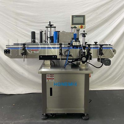 Machine d'étiquetage automatique à autocollants verticaux sur mesure pour bouteille ronde