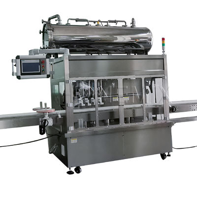 Machine de remplissage de crème à quatre têtes à traçage de servo-piston