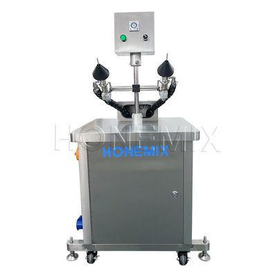 Machine à souffler de l'air dans les bouteilles à double tête pour le nettoyage interne