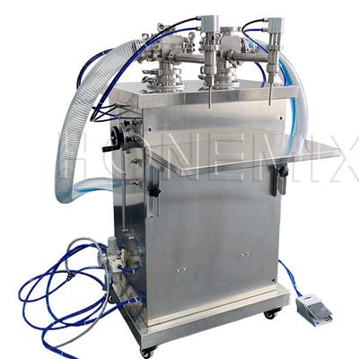 Machine de remplissage de bouteilles de shampooing automatique verticale à deux buses