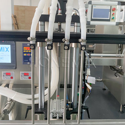Automatisation du remplissage de bouteilles volumétriques de liquide par contrôle servo pour le lavage de la bouche