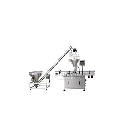 Machine de remplissage automatique de poudre rotative de 2 kW 50L Hopper avec convoyeur mobile
