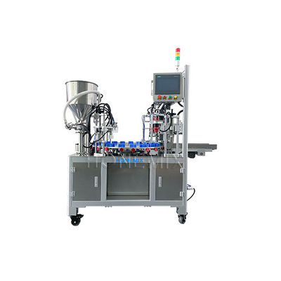 Toneur automatique à deux têtes Servo rotatif pour le remplissage de crème liquide