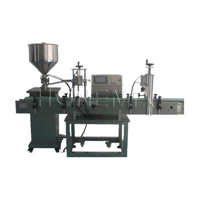 Machine de remplissage de bouteilles de shampooing semi-automatique verticale avec convoyeur