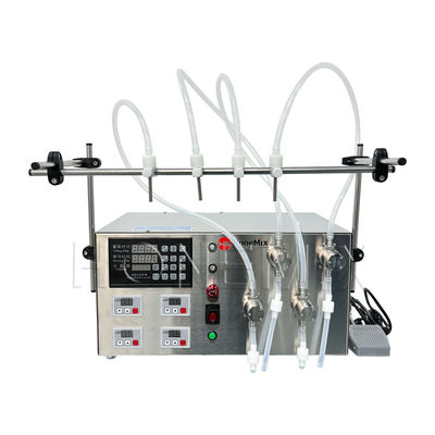 Machine de remplissage de bouteilles liquides pompe magnétique semi-automatique remplisseur à quatre têtes