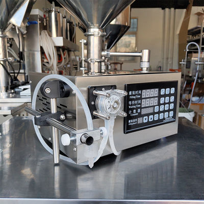 Machine de remplissage de bouteilles d'huile liquide pompe péristaltique semi-automatique
