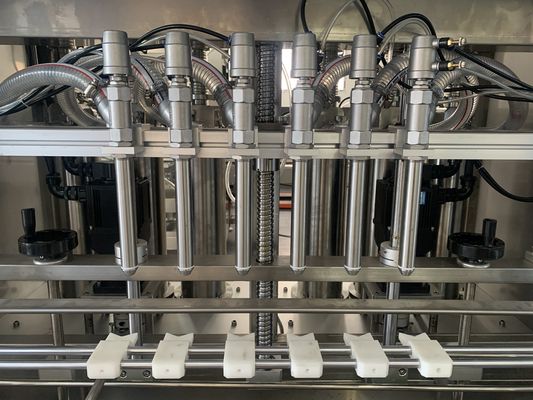 Machine de remplissage de lotion de crème de cosmétiques six buses machine de remplissage de bouchon