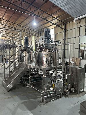 Machine à émulsionner sous vide mélangeur de crème corporelle pour la fabrication de lotions