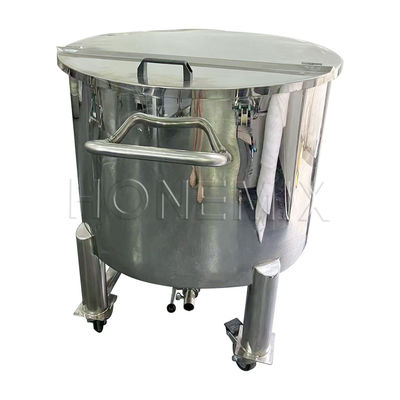 Réservoir sanitaire de l'usine de traitement de l'eau RO Réservoir de stockage à demi-couvercle en acier inoxydable